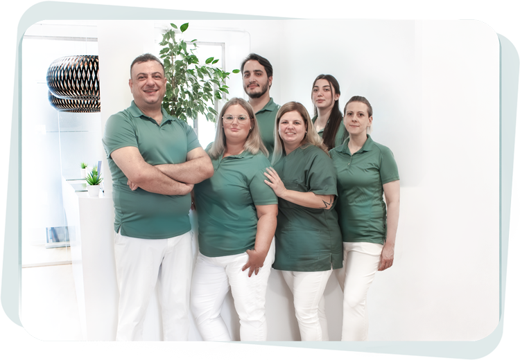 Das sechsköpfige Team der Casa Medi Praxis in Gernsheim